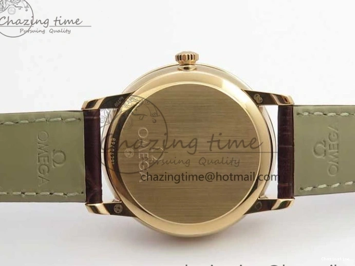 0125 De Ville Prestige Real PR RG ZF 1:1 Best Edition White Dial on Brown Leather Strap MIYOTA HighPerformance 7939